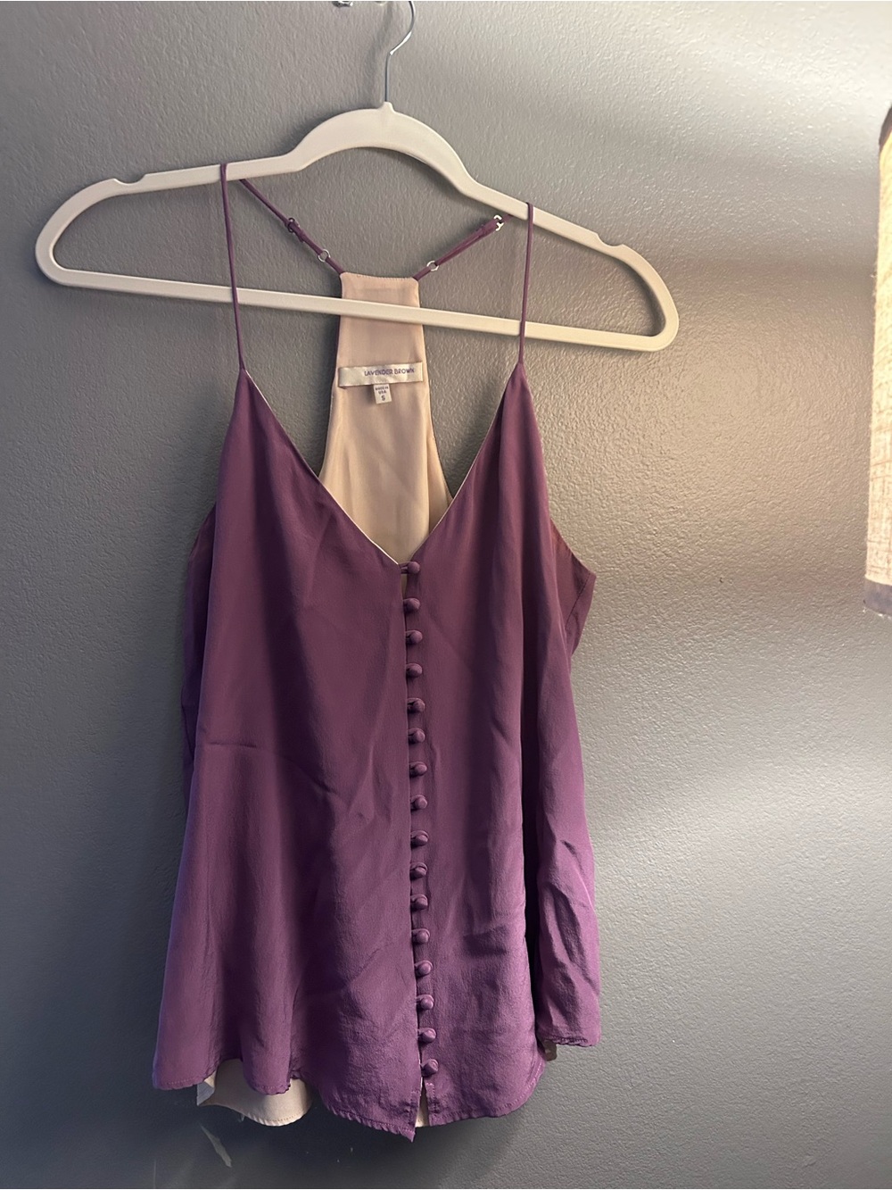 Lavender brown S top